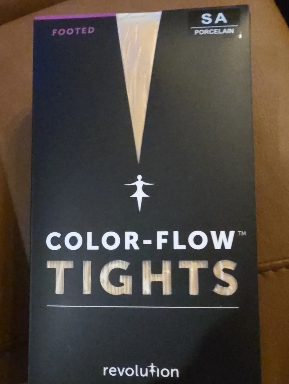 Revolution Porcelain Color-Flow Tights - Black Packaging